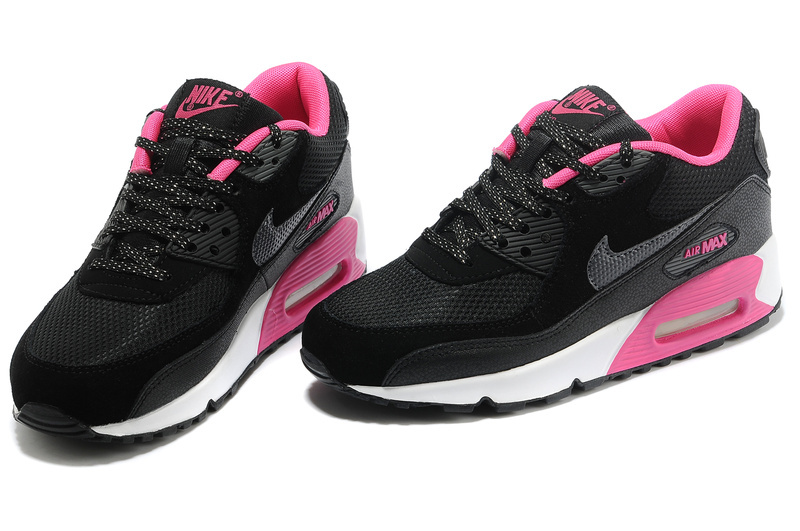 air max fille noir et rose